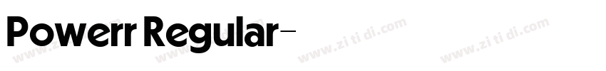 Powerr Regular字体转换